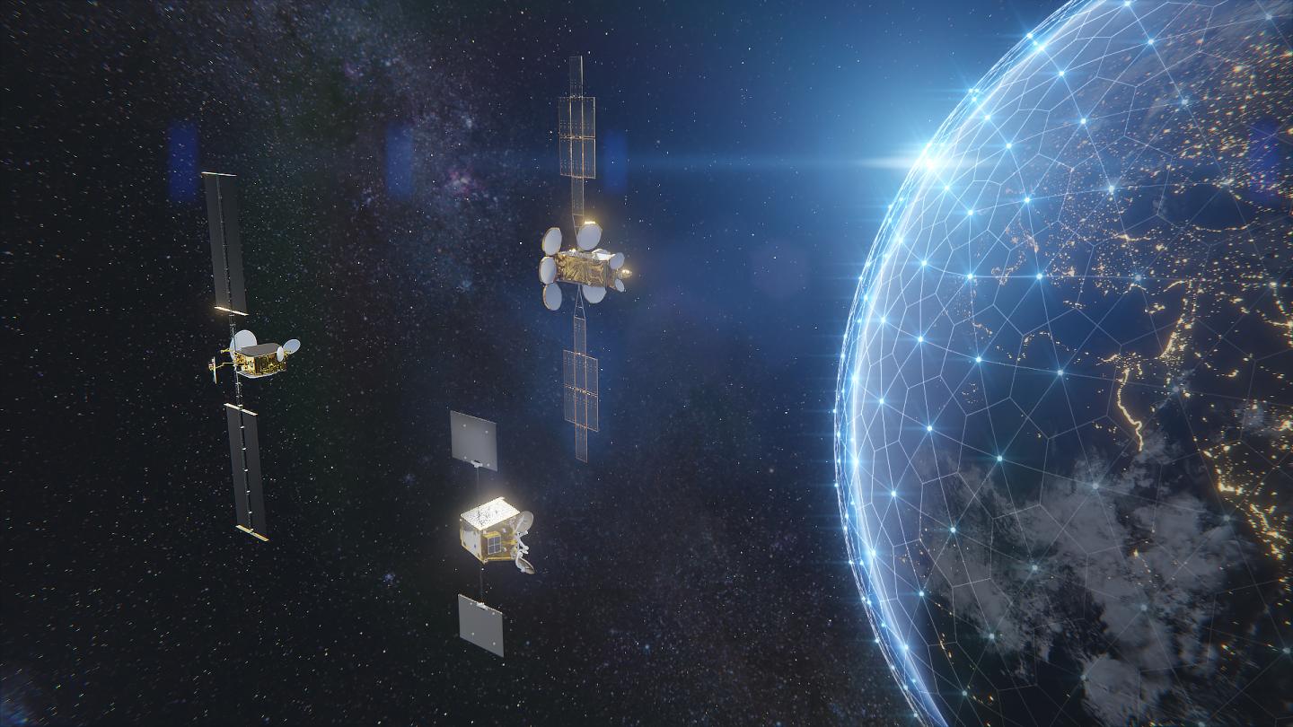 人工衛星「OneSat」のイメージ図　出展：Airbus-Defense-and-Space社